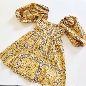 NEW Abercrombie & Fitch Emerson Poplin Puff Sleeve Mini Dress